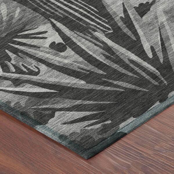 Chantille Machine Washable Indoor/Outdoor Abstract ACN2496 Gray 9 ft. x 12 ft. Area Rug