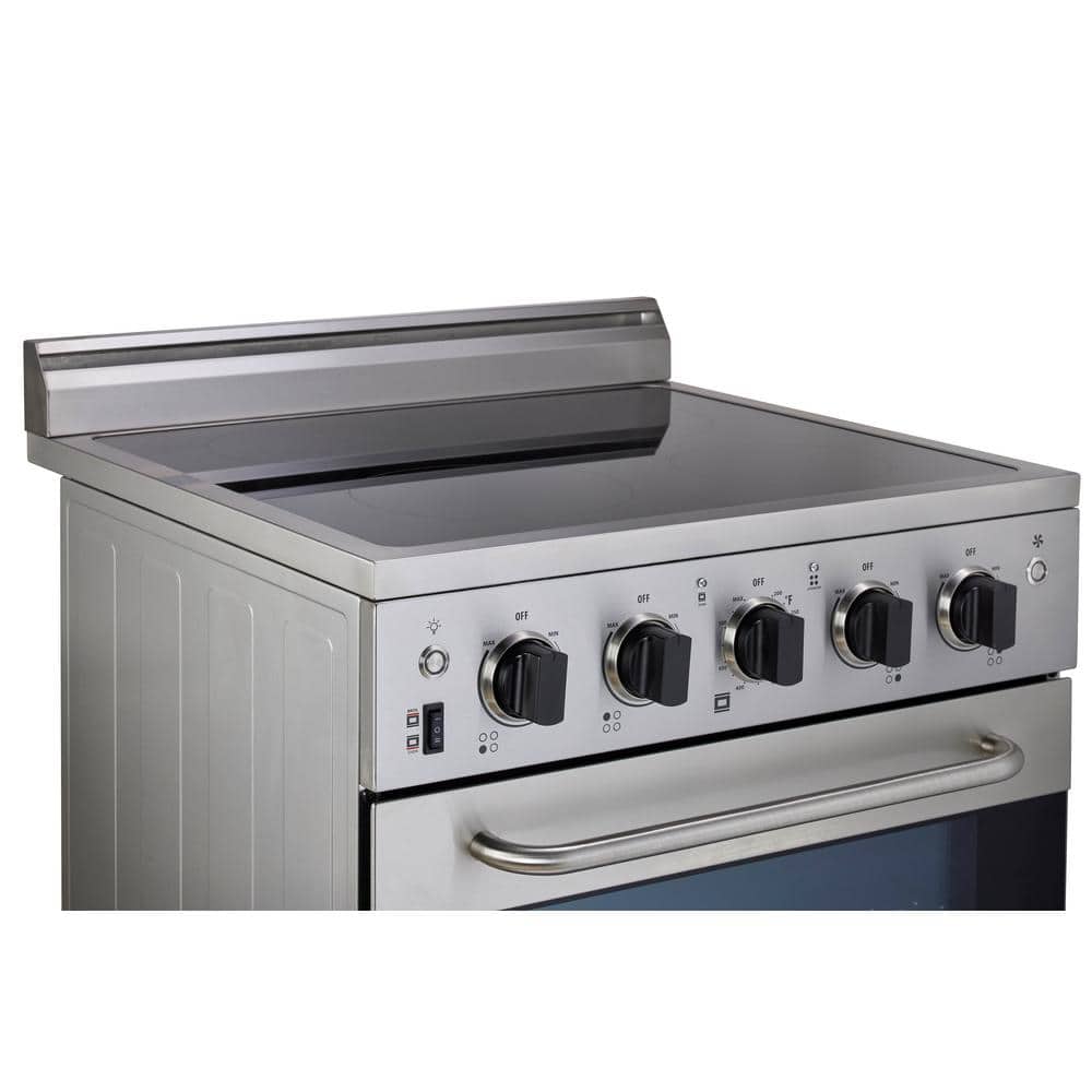 Prestige 24" Stainless Steel Freestanding Electric Convection Range