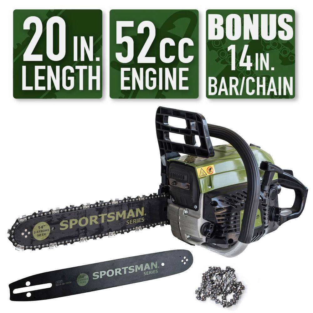 2-in-1 20 in. and 14 in. 52cc Gas Chainsaw Combo - 1