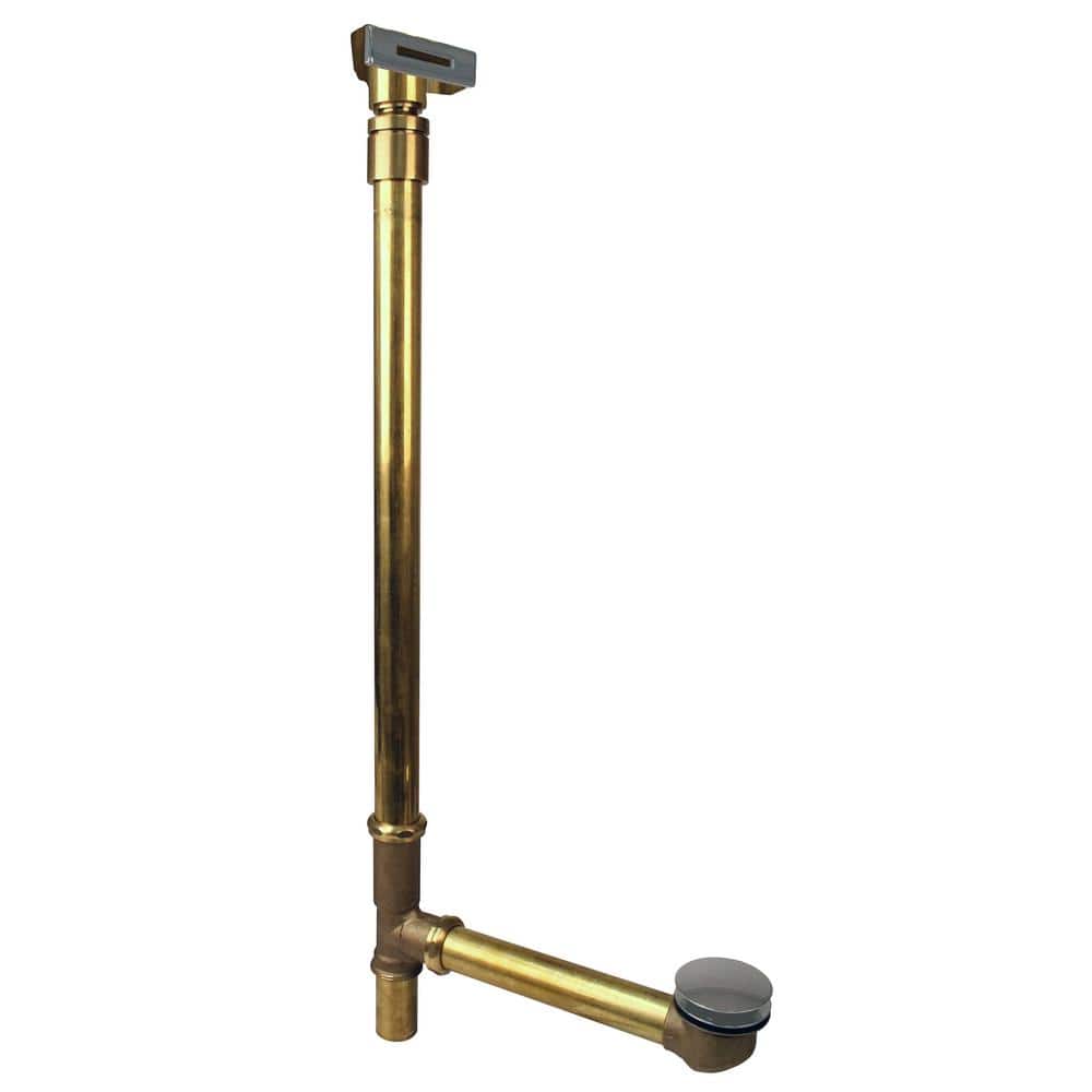 29 in. Linear Tip-Toe Drain Bath Waste and Overflow with Ball Joint, Satin Nickel price history on PriceWatchPro