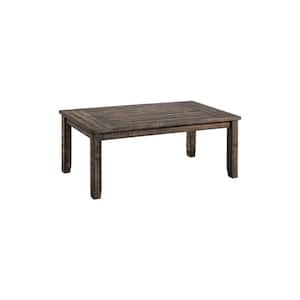 Flynn 3-Piece 24 in. Dark Walnut Medium Rectangle Wood Coffee Table Set