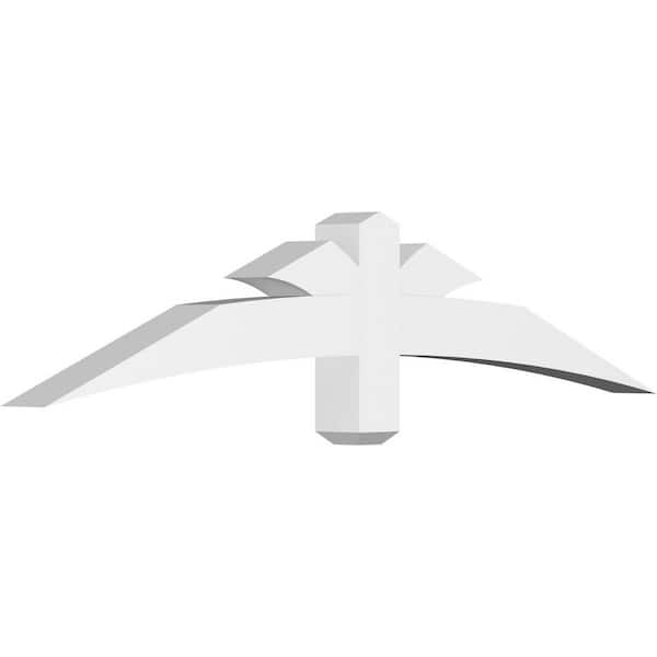 Ekena Millwork Davenport 60 in. W x 12.5 in. H x 4 in. D Signature Polyurethane Bracket
