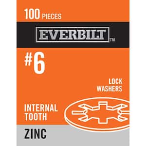 #6 Zinc Internal Tooth Lock Washer (100-Piece per Pack)