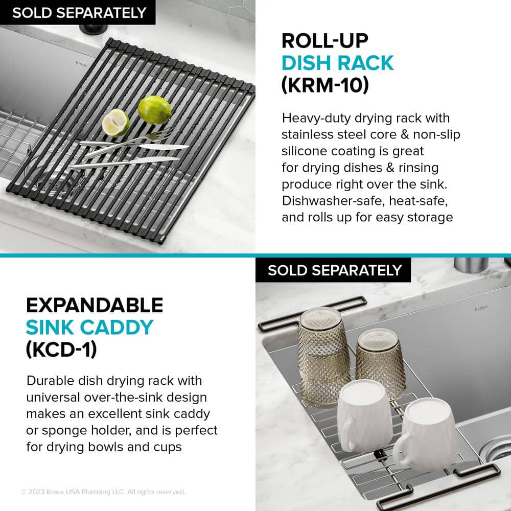 Fairlane 15-inch Stainless Steel Single Bowl Drop-in Kitchen Sink