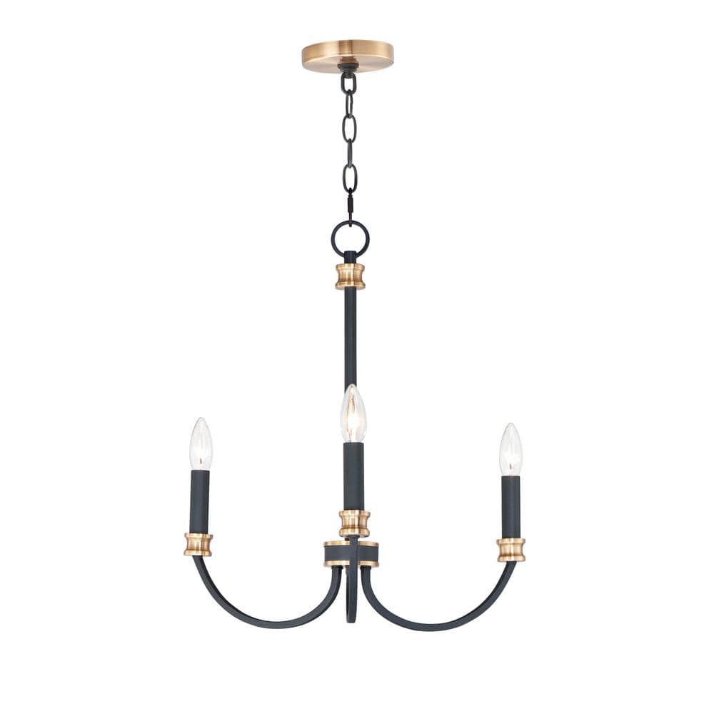 Charlton 3-Light Black Chandelier price history on PriceWatchPro