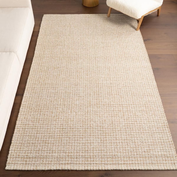 Isadora Checkered Ivory 8 ft. x 10 ft. Indoor Area Rug