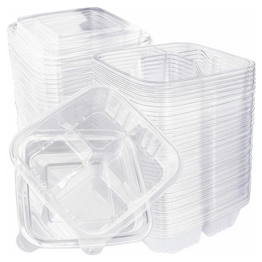 Plastic 4-Compartment Meal Prep Lunch Containers with Lids, 40-Pack Disposable Bento Snack Containers for School price history on PriceWatchPro