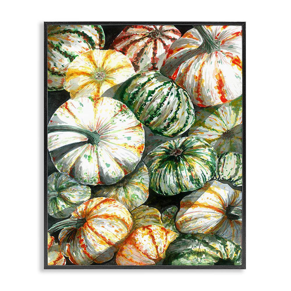 Mixed Gourd Pattern by Alexandria Gilbert Kincaid 1-Piece Framed Graphic Print Nature Poster Art Print 14 in. x 11 in.