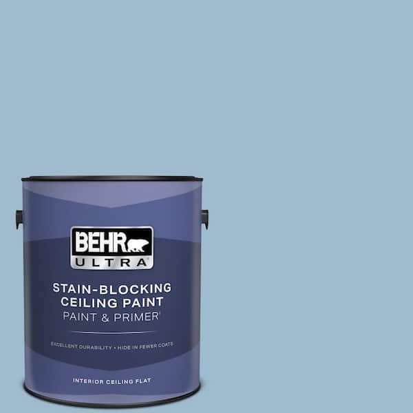 BEHR ULTRA 1 gal. #S500-3 Partly Cloudy Ceiling Flat Interior Paint and Primer