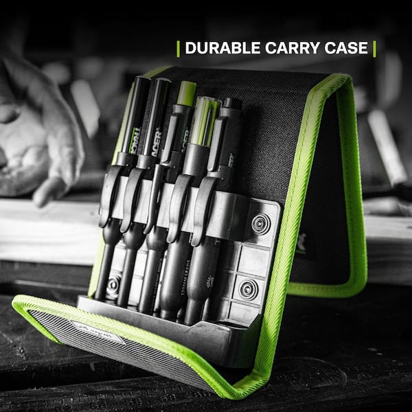 TRACER 5-Piece Construction Marker Kit with Storage Case AMK5