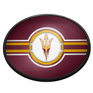Arizona State Sun Devils: Oval Slimline Lighted Wall Sign 18 in. L x 14 in. W x 2.5 in. D