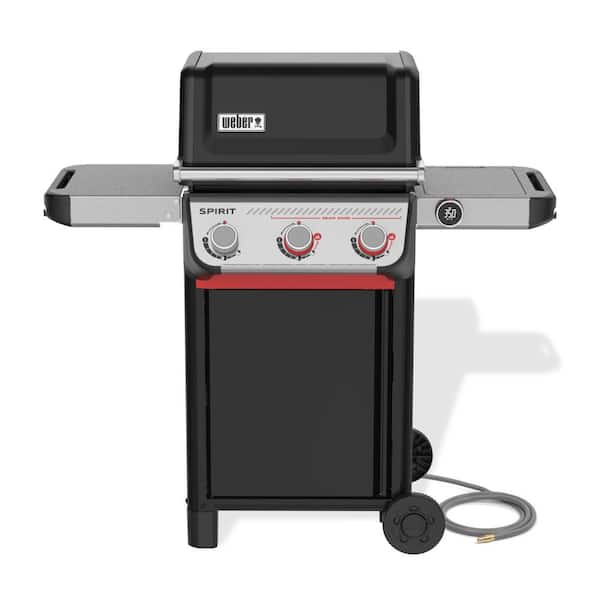 Spirit Smart EX-325 3-Burner Natural Gas Grill in Black with Wi-Fi Enabled Digital Thermometer