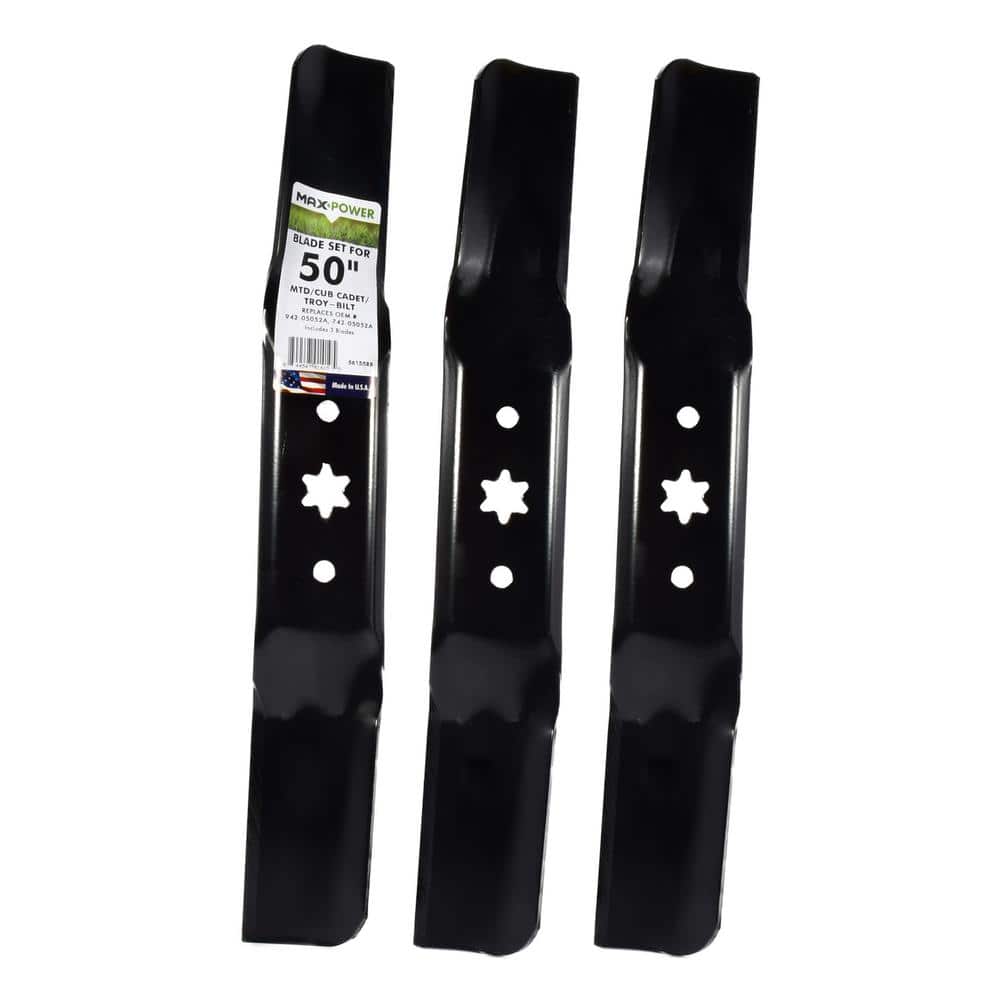 3 Blade Set for Many 50 in. Cut MTD, Cub Cadet, Craftsman Mowers Replaces OEM #'s 942-05052A and 742-05052A price history on PriceWatchPro