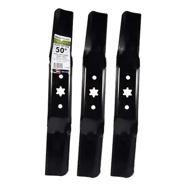 3 Blade Set for Many 50 in. Cut MTD, Cub Cadet, Craftsman Mowers Replaces OEM #'s 942-05052A and 742-05052A