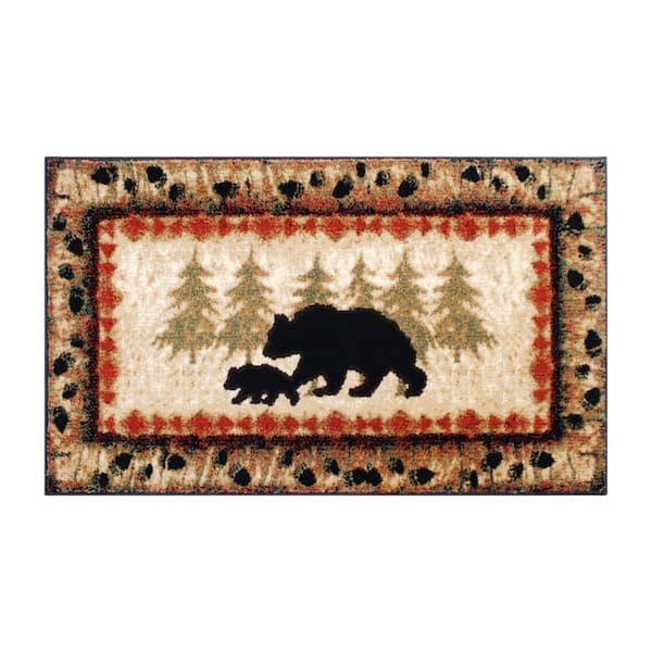 Brown 2 ft. x 3 ft. Polypropylene Area Rug
