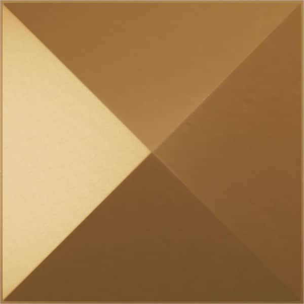 11-7/8 in. W x 11-7/8 in. H Sellek EnduraWall Decorative 3D Wall Panel, Gold (Covers 0.98 Sq.Ft.)