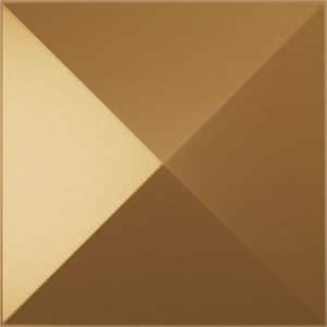11-7/8 in. W x 11-7/8 in. H Sellek EnduraWall Decorative 3D Wall Panel, Gold (12-Pack for 11.76 Sq.Ft.)