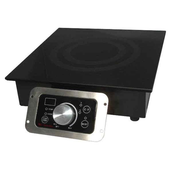 SPT 12.56 in. 3400-Watt Built-In Tempered Glass Induction Commercial Cooktop in Black with 1 Element