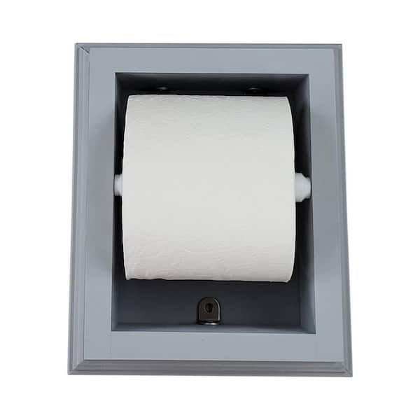 Solid Wood Tissue Holder Paper Roll Holder Wall-mounted Toilet