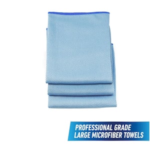 18 in. Large Microfiber Cleaning Cloths (3-Count)