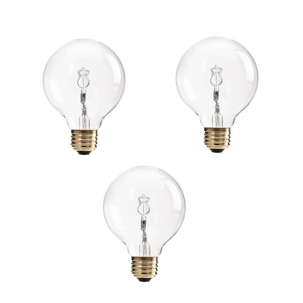 Philips 60 Watt Equivalent G25 Halogen Clear Decorative Globe Light Bulb 3 Pack 433680 - Best Decorative Globe Light Bulbs