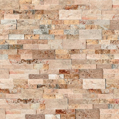 Philadelphia Ledger Panel 6 in. x 24 in. Natural Travertine Wall Tile (10 cases /60 sq. ft. / Pallet)