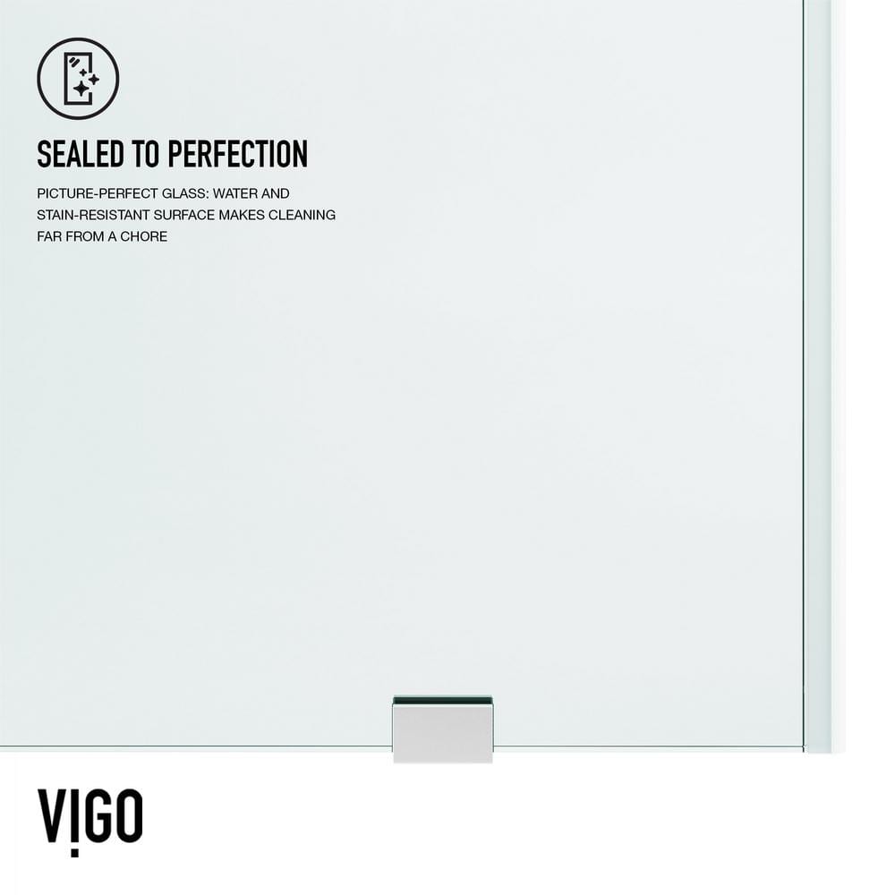 Elan Chrome 60" Frameless Sliding Tub Door with Laminated Glass