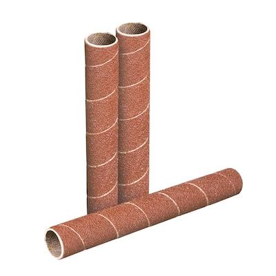 Powertec 11203 - Set Di 6 Cilindri Abrasivi Per Levigatrice Oscillante, Grana 80, 4-1/5 X 5,1 Cm