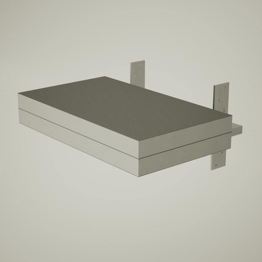 72in. x 12in. x 4in. The Original Floating Shower Bench Kit with XPS Concrete Mesh Board-Original Shower Bench Bracket price history on PriceWatchPro