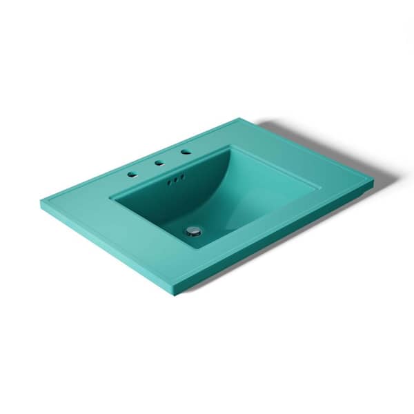 KOHLER Memoirs 30.7 in. x 22.19 in. Pedestal Bathroom Sink in 150th Spring Green Fireclay