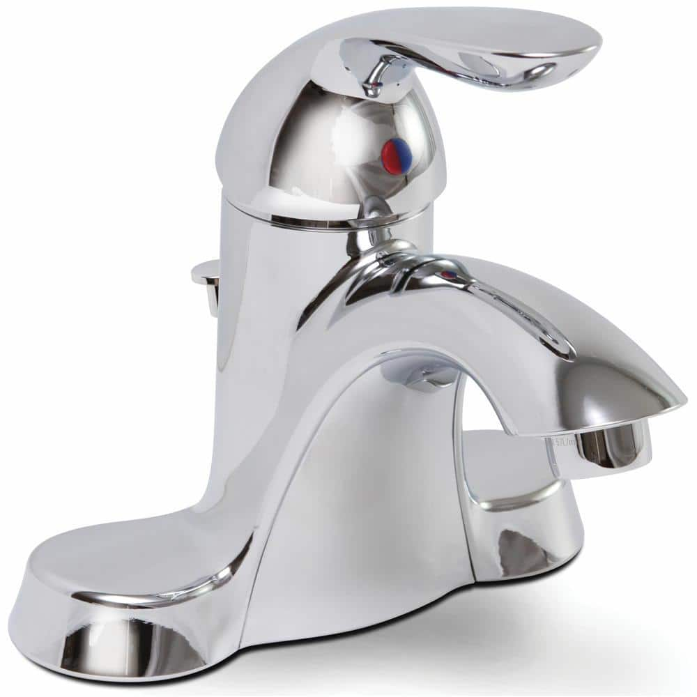 Waterfront Single Hole Single Handle Bathroom Faucet with Pop-Up Assembly in Chrome -  Premier, 3577620