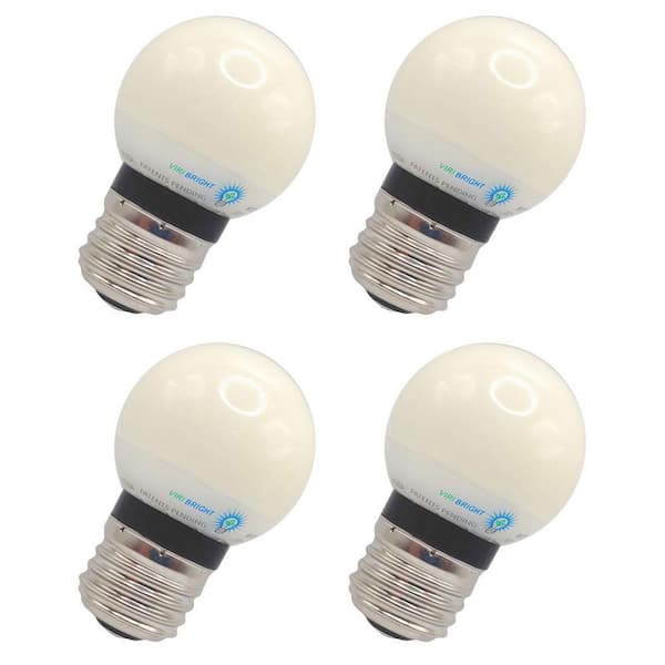 25-Watt Equivalent, G16, Non-Dimmable, E26, LED, Light Bulb, 2700K, 4 Pack