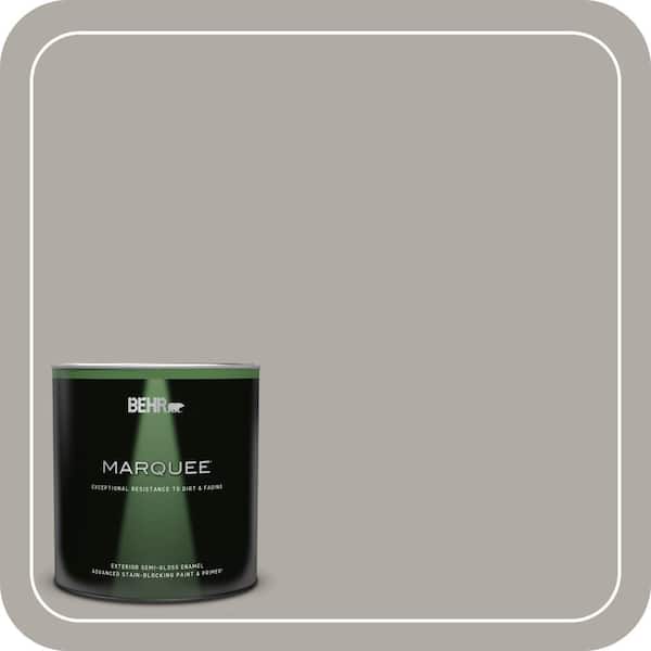 BEHR MARQUEE 1 qt. Home Decorators Collection #HDC-NT-09G Stingray Gray Semi-Gloss Enamel Exterior Paint & Primer