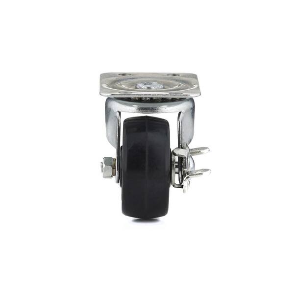 Richelieu Hardware - 2 in. General-Duty Rubber Swivel Caster with Brake