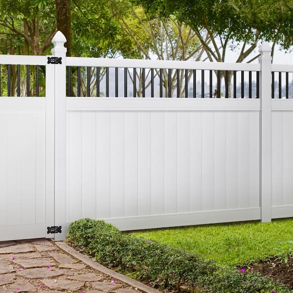Veranda Pro Series 6 ft. x 6 ft. Woodbridge Baluster Top Unassembled Vinyl Fence Panel