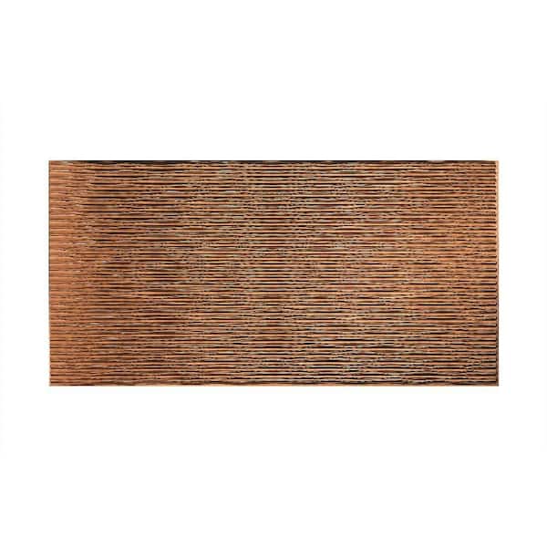 Fasade Dunes Horizontal 96 in. x 48 in. Decorative Wall Panel in Antique Bronze