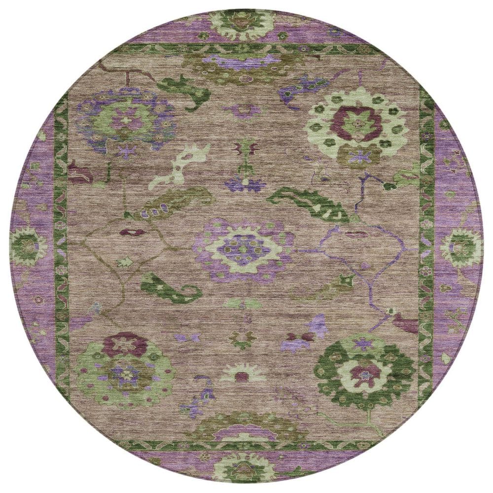 Chantille Machine Washable Indoor/Outdoor Abstract ACN2230 Brown 8 ft. x 8 ft. Area Rug price history on PriceWatchPro