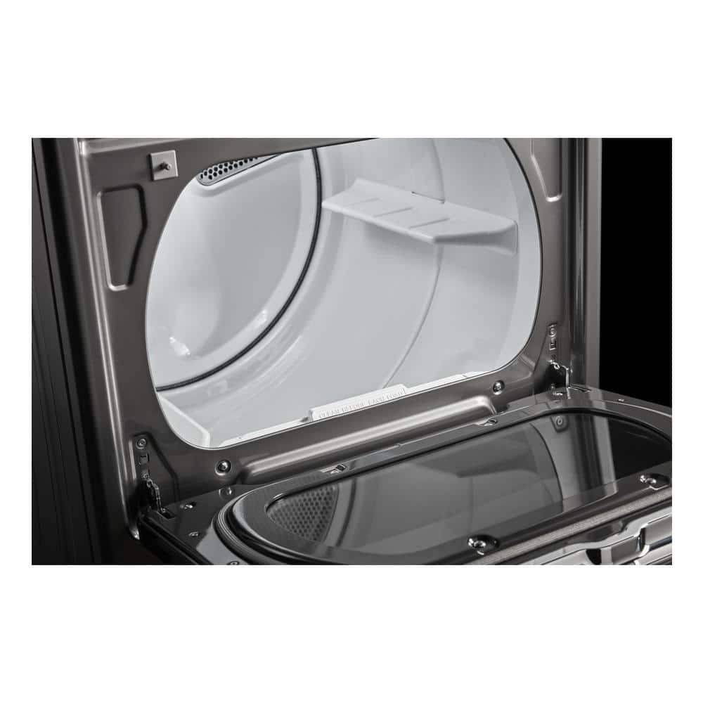 Buy 7.4 cu. ft. 240Volt Metallic Slate Smart Capable Electric Dryer with Hamper Door and