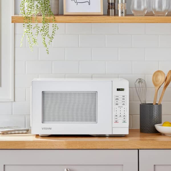 Vissani 1.1 cu. ft. Countertop Microwave Oven in White HVM1110W3
