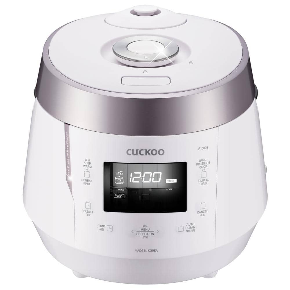 10-Cup High Pressure Rice Cooker in White