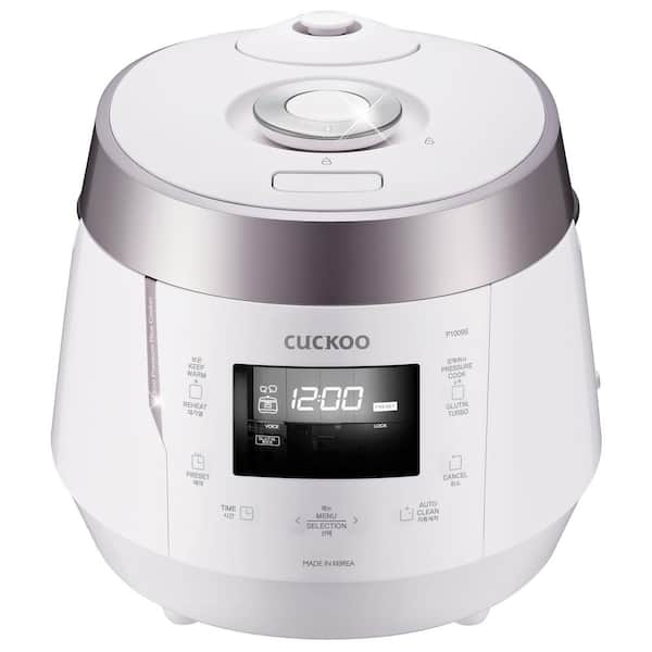 Cuckoo 10-Cup High Pressure Rice Cooker in White CRP-P1009SW - The