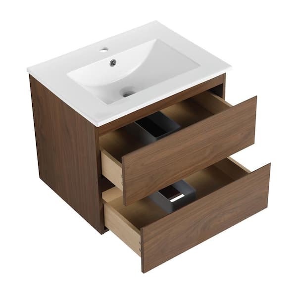 TCYO 24 in. W x 18 in. D x 21 in. H Single Sink Wall-Mounted Bath