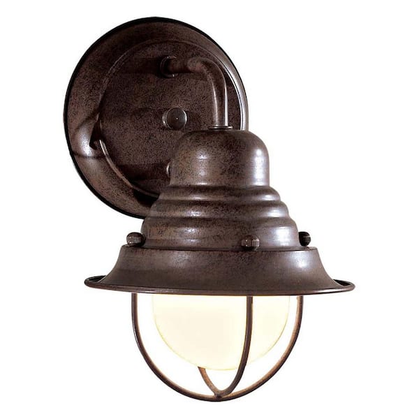 the great outdoors by Minka Lavery Wyndmere 1-Light Antique Bronze Outdoor Wall Lantern Sconce
