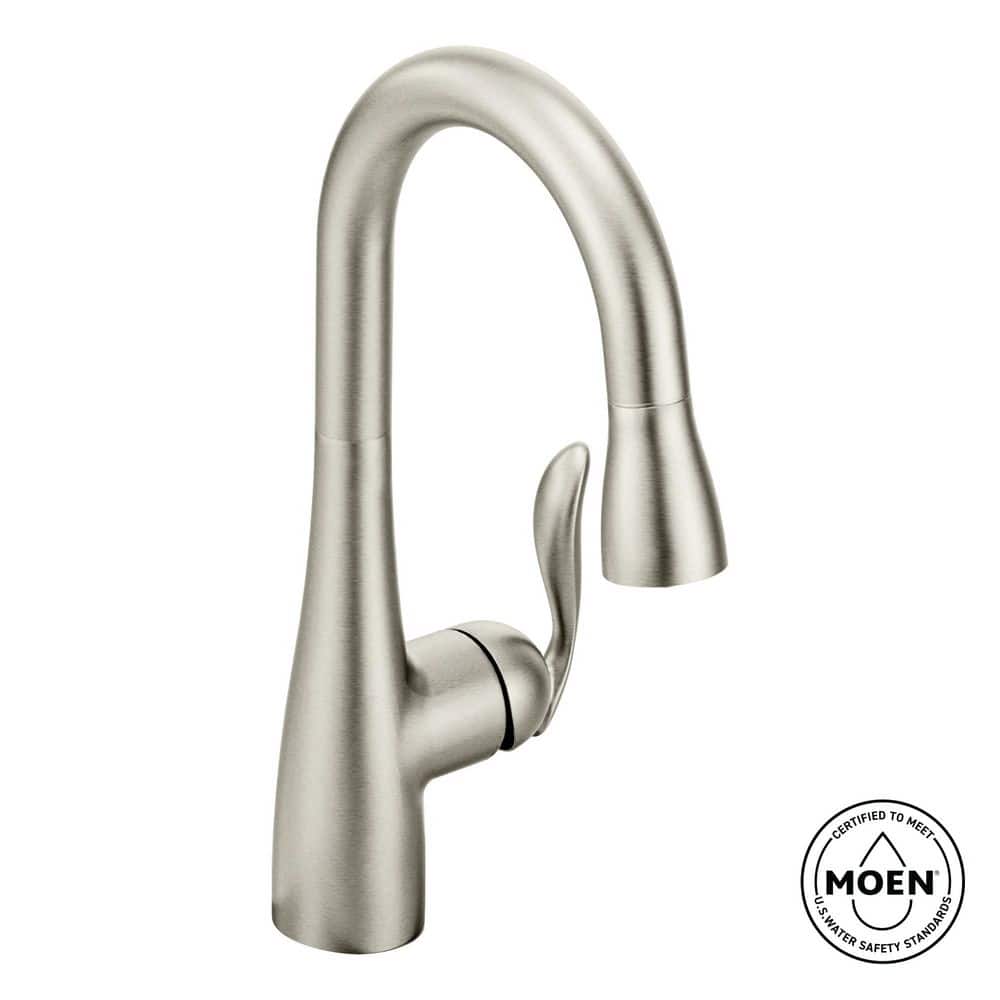 Arbor Single-Handle Pull-Down Sprayer Bar Faucet with Reflex and Power Clean in Spot Resist Stainless price history on PriceWatchPro