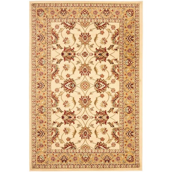 SAFAVIEH Lyndhurst Ivory/Beige Doormat 3 ft. x 5 ft. Border Area Rug