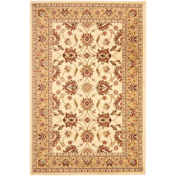 SAFAVIEH Lyndhurst Ivory/Beige 4 ft. x 6 ft. Border Area Rug