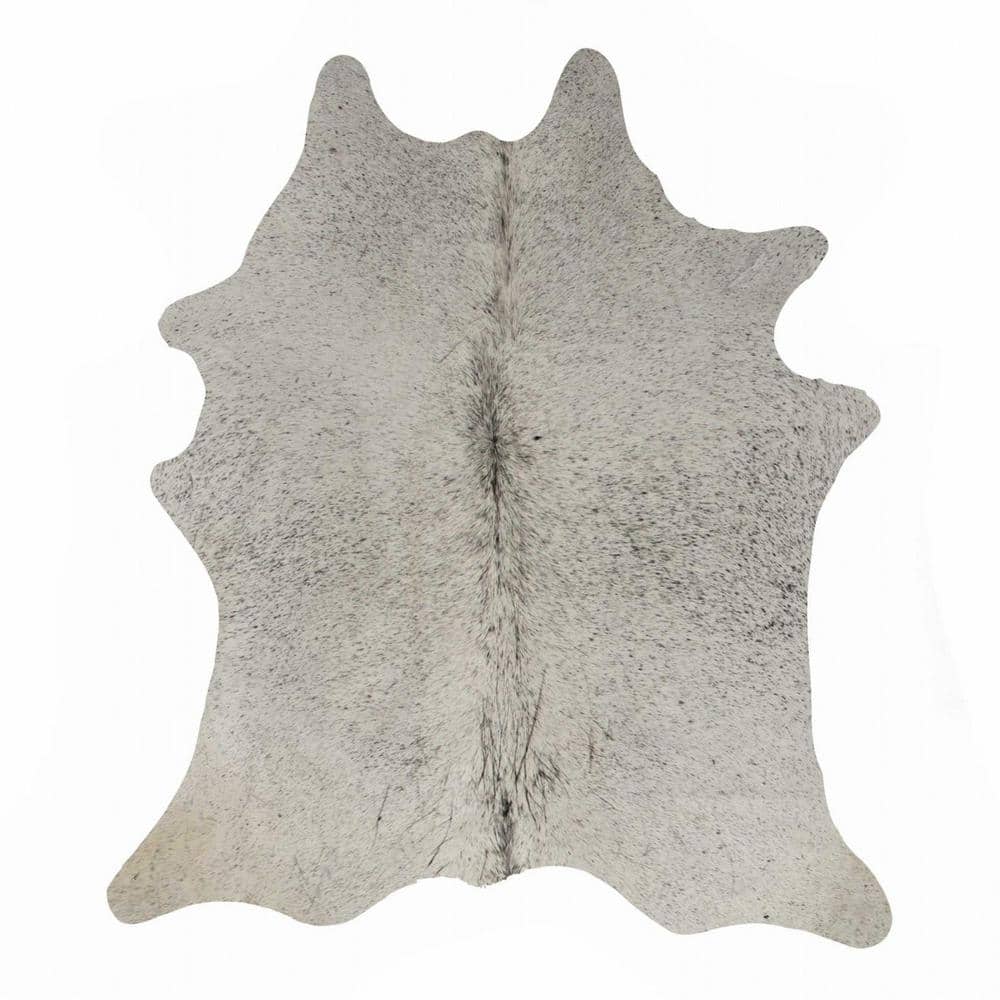 HomeRoots Josephine Gray 6 ft. x 7 ft. Specialty Cowhide Area Rug ...