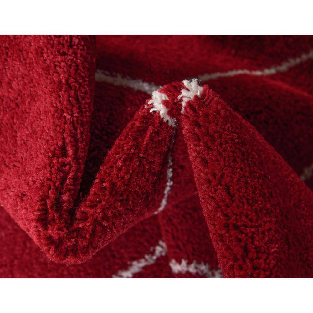 Red Trellis 8' x 10' Synthetic Indoor Area Rug