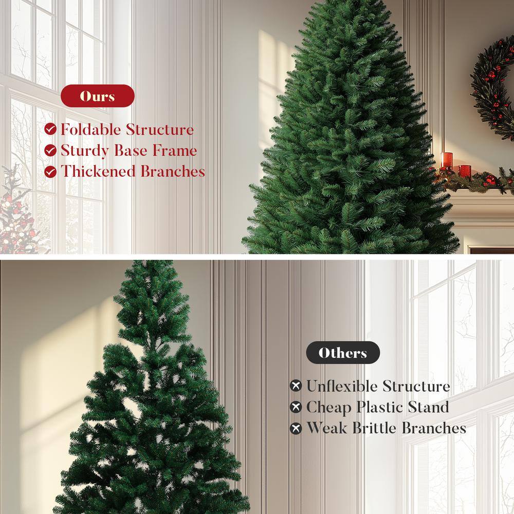 6.5 ft Green Plastic Spruce Artificial Christmas Tree