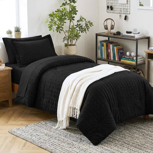 Black Polyester Twin XL(68